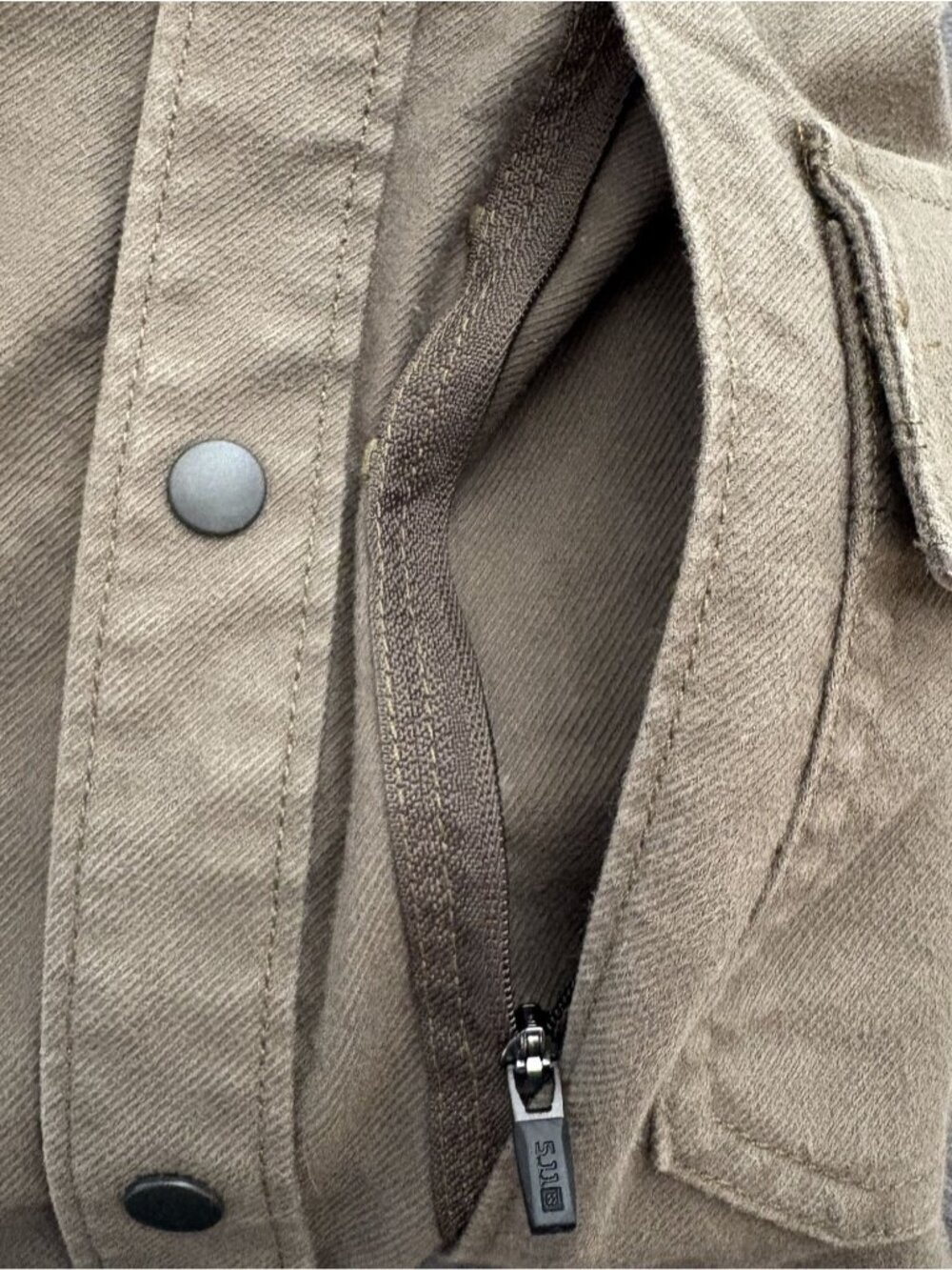 5.11 Tactical Mens Cargo Pocket Utility Jacket With Snap Closures  S Green Field - Picture 7 of 11